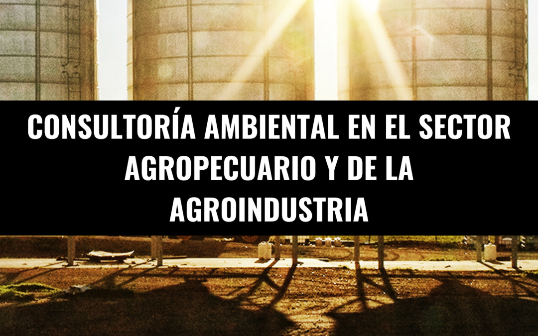 CONSULORÍA AMBIENTAL EN EL SECTOR AGROPECUARIO Y EN LA AGROINDUSTRIA